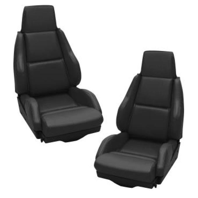 CA 1984-1988 Chevrolet Corvette Mounted Leather Like Seat Covers Standard No Perforations