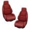 CA 1984-1988 Chevrolet Corvette Mounted Leather Like Seat Covers Standard No Perforations