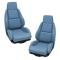 CA 1984-1988 Chevrolet Corvette Mounted Leather Like Seat Covers Standard No Perforations