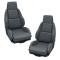 CA 1984-1988 Chevrolet Corvette Mounted Leather Like Seat Covers Standard No Perforations