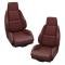 CA 1984-1988 Chevrolet Corvette Mounted Leather Like Seat Covers Standard No Perforations