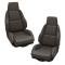 CA 1984-1988 Chevrolet Corvette Mounted Leather Like Seat Covers Standard No Perforations