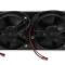 Earl's UltraPro Oil Cooler w/ Dual Fan Pack, Black, 20 Rows, Extra-Wide Cooler, 10 O-Ring Boss Female Ports FP820ERL