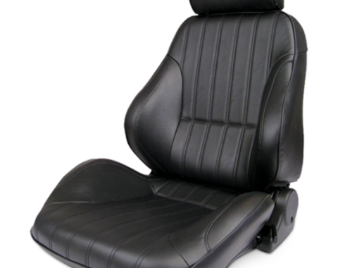 Procar Rally Seat, with Headrest, Left, Black Leather