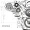 Holley LS High-Mount A/C Accessory Drive Bracket, Fits Sanden SD508 or SD7 Comp. 20-134