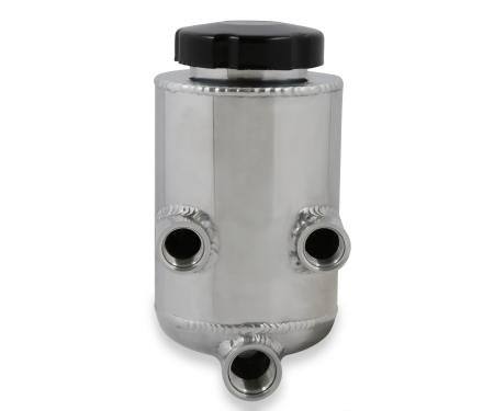 Holley Power Steering Remote Reservoir, Polished Aluminum 198-211