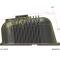Holley Vintage Series Finned Valve Covers, BBC, Satin Black Machined 241-302