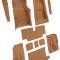 ACC 1973-1975 Chevrolet Corvette Roadster 4spd Complete with Pad Cutpile Carpet