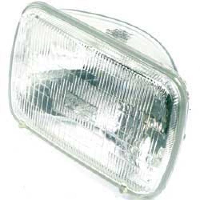 OER Headlamp Sealed Beam, 12 Volt, High / Low, 5-1/2" x 8" (142mm x 200mm), Rectangular, Halogen H6054