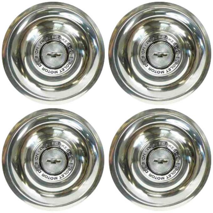 OER 4 Piece Stainless Steel Disc Brake Rally Wheel Cap Set *WR1014S