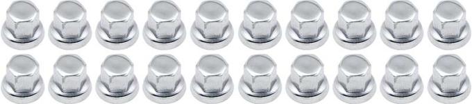 OER 7/16"-20 Chrome Lug Nut for Factory GM Aluminum Wheel - Set of 20 - Service Replacement N9801