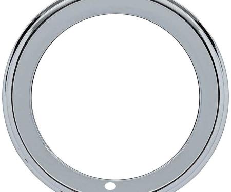 OER 14" Chrome 2-1/4" Deep Step Lip Rally Wheel Trim Ring A9590010