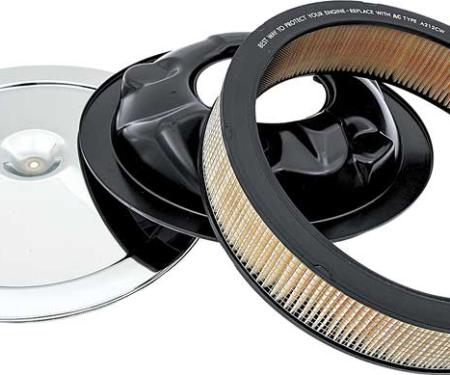 OER 1966-69 Open Element Air Cleaner with Curved Imprint On Lid 6423907