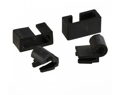Corvette Windshield Wiper Arm Washer Tube Nozzle Clip Kit, Right, 1969-1974 Early