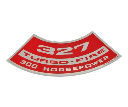 Corvette Decal, Air Cleaner 327/300, 1967-1968