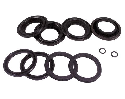 Corvette Front Brake Caliper Lip Seal Rebuild Kit, 1965-1982